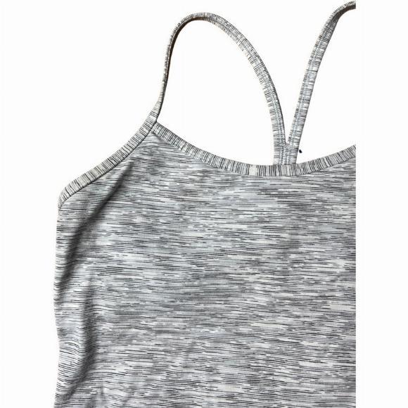 Lululemon Power Y Tank Wee Are From Space Ice Grey Alpine White Size 8 - Picture 7 of 9